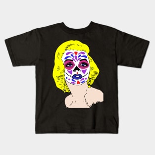 Sugar Skull Marilyn Kids T-Shirt